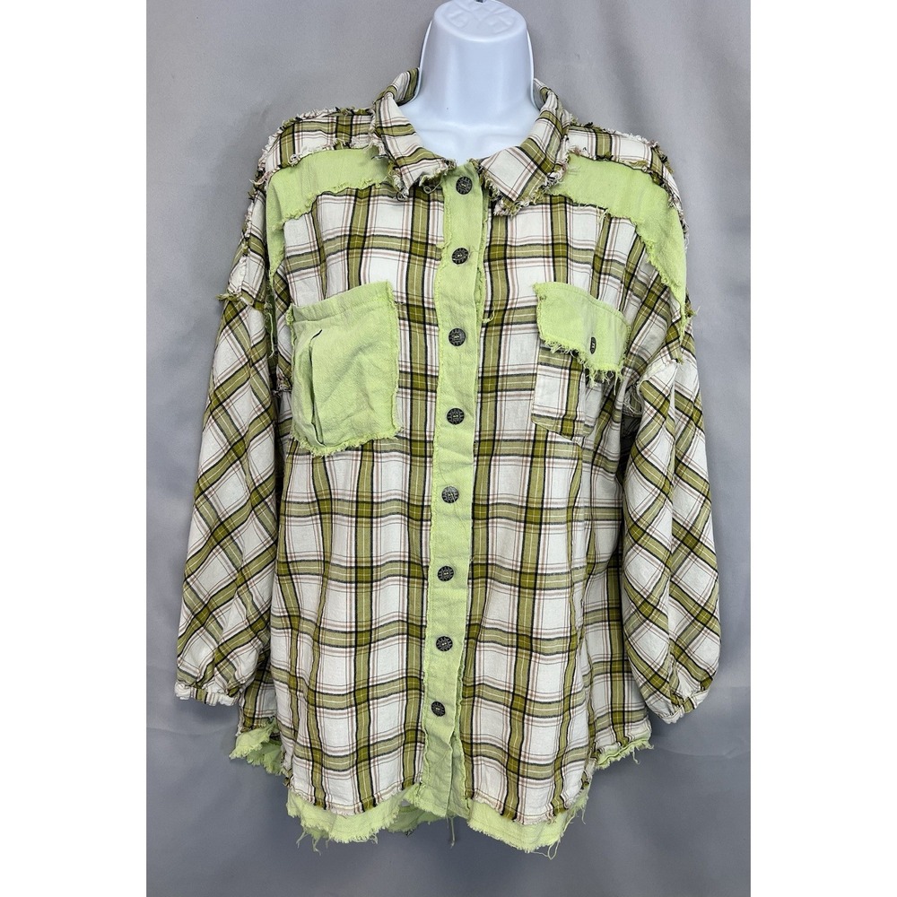 Pol‎ Shirt Multicolor Women's Sz Small Plaid